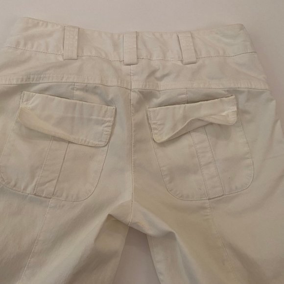 Fantastic white 100% cotton size 0 Nanette Lepore pants, very flattering cut - Picture 11 of 12